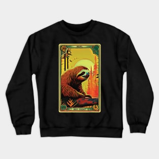 Not Today Sloth - Retro Style Design Crewneck Sweatshirt